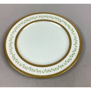 Kinsley Floral Plate With Gold Trim - 10”